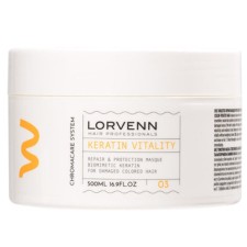 Lorvenn Keratin Vitality Hair Mask For Damaged Colored Hair 500ml