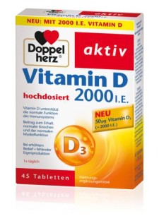 Doppelherz Vitamin D 2000 IU x 45 Tablets