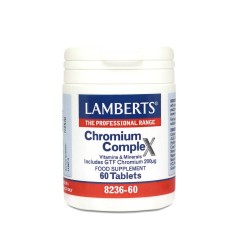 LAMBERTS CHROMIUM COMPLEX 60tab, HELPS TO MAINTAIN NORMAL BLOOD GLUCOSE LEVELS 