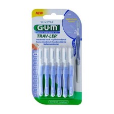 GUM TRAV-LER INTERDENTAL BRUSHES 0.06mm 1312 6s