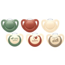 Nuk for Nature Πιπίλες Σιλικόνης 0-6m 2τεμάχια