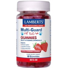 Lamberts Multi Guard For Kids 4+ 60 Gummies Strawberry