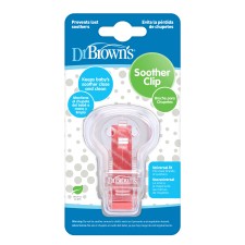 Dr Browns Pacifier Clip Pink/Blue
