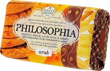 Nesti Dante Philosophia Mediterranean Plum, Persimmon & Amber Scrub Soap x 250g