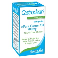 Health Aid Castroclean Pure Castor Oil 700mg x 60 Capsules