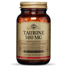 SOLGAR TAURINE 500MG. ANTIOXIDANT, NEURO& CARDIO SUPPORT 50CAPSULES