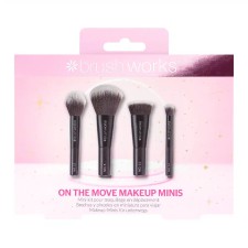 Brushworks On The Move Makeup Minis 4 Pieces