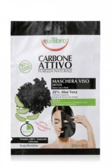 EQUILIBRA ACTIVE CHARCOAL DETOX PEEL-OFF TISSUE MASK 