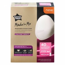 TOMMEE TIPPEE MADE FOR ME DISPOSABLE DAILY ABSORBENT BREAST PADS MEDIUM 40PIECES
