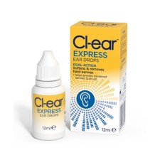 Cl-ear Express Ear Drops 12ml – Dual Action Ear Wax Removal Drops Cl-ear Express Ear Drops 12ml – Dual Action Ear Wax Removal Drops