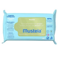 MUSTELA ECO-RESPONSIBLE NATURAL FIBER CLEANSING WIPES 60PIECES