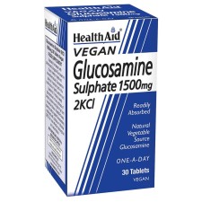 Health Aid Glucosamine, ΘΕΙΙΚΗ ΓΛΟΥΚΟΖΑΜΙΝΗ 1500MG. ΓΙΑ ΤΗΝ ΔΙΑΤΗΡΗΣΗ ΤΗΣ ΥΓΕΙΑΣ& ΕΛΑΣΤΙΚΟΤΗΤΑΣ ΤΩΝ ΑΡΘΡΩΣΕΩΝ 30ΧΑΠΙΑ