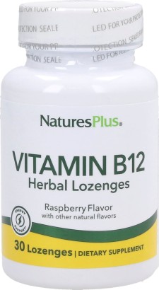 Naturesplus Vitamin B12 1000mcg 30 Lozenges, Συμπλήρωμα διατροφής σ...