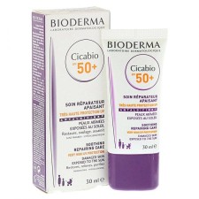 BIODERMA CICABIO SPF50, SOOTHING REPAIRING CARE& VERY HIGH UV PROTECTION. FOR DAMAGED SKIN EXPOSED TO THE SUN 30ML