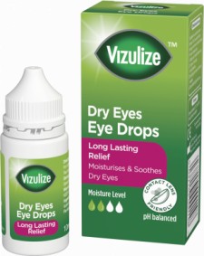 Vizulize Dry Eyes Drops 10ml + Tired Eye Drops 15ml Offer