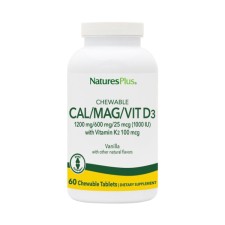 Natures Plus Chewable Cal/Mag/Vit D3 60s Natures Plus Chewable Cal/Mag/Vit D3 60s