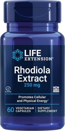 Life Extension Rhodiola Extract 250 Mg 60 Vegetable Capsules