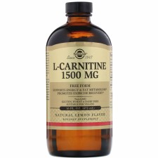 SOLGAR L-CARNITINE 1500MG. SUPPORTS ENERGY& FAT METABOLISM AND PROMOTES EXERCISE RECOVERY 473ML