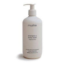 Mushie Shampoo & Body Wash Fragrance Free 400ml