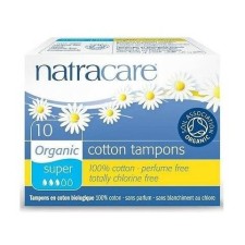 NATRACARE ORGANIC COTTON TAMPONS SUPER 10PIECES