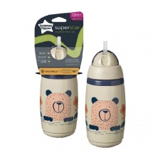 Tommee Tippee Superstar Insulated Straw Cup 12m+ Grey Colour