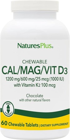 Naturesplus Cal/Mag/Vit D3 Chocolate 60 Chew Συμπλήρωμα Διατροφής Α...