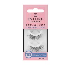 EYLURE PRE-GLUED FLUTTERY LIGHT LASHES 1 PAIR No.011