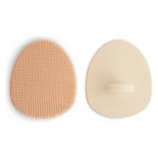 Mushie Cradle Cap Brush Tradewinds/Periwinkle 2s