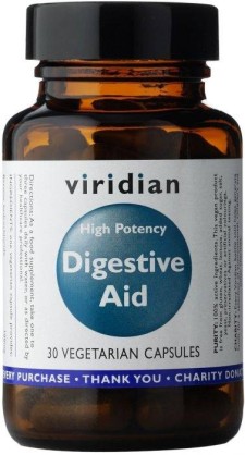 VIRIDIAN HIGH POTENCY DIGESTIVE AID 30s, A VEGAN COMBINATION OF ENZYMES THAT PROMOTES MORE EFFECTIVE DIGESTION 