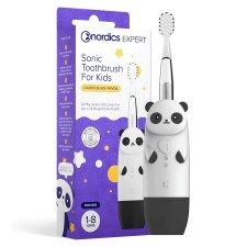 Nordics Expert Sonic Toothbrush For Kids CA2610 Black Panda For 1-8 Years Old