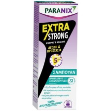 PARANIX EXTRA STRONG SHAMPOO, TREATS& PROTECTS FROM LICES& EGGS. FOR CHILDREN OVER 2YEARS OLD+ COMB 200ML