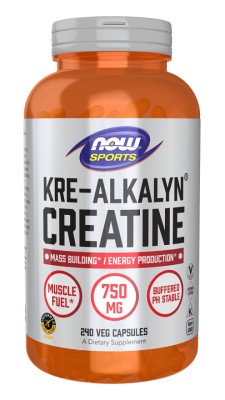 Now Sports Kre-Alkalyn Creatine 750mg 240 Capsules Now Sports Kre-Alkalyn Creatine 750mg 240 Capsules