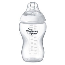TOMMEE TIPPEE CLOSER TO NATURE WITH ANTI-COLIC VALVE. BABY BOTTLE 340ML WITH SLOW MEDIUM FLOW TEAT 3m+