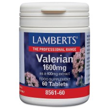 Lamberts Valerian 1600mg (as 400mg Extract) x 60 Tablets