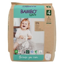 Bambo Nature Boys & Girls Pants No 4 Size L 7-14 Kg 20 Pieces