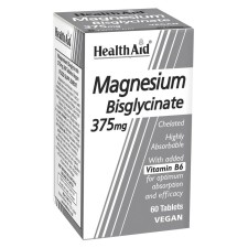 Health Aid Magnesium Bisglycinate 375mg x 60 Tablets