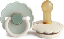 FRIGG DAISY LATEX PACIFIER LITTLE DARLING/CREAM 6-18m 2s FRIGG DAISY LATEX PACIFIER LITTLE DARLING/CREAM 6-18m 2s