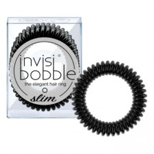 Invisibobble the elegant hair ring slim true black 3pcs