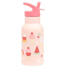 A Little Lovely Company Stainless Steel Drink Bottle Ice Cream 350ml