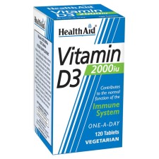 Health Aid Vitamin D3 2000iu x 120 Tablets