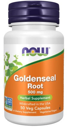 Now Goldenseal Root 500mg 50 Capsules