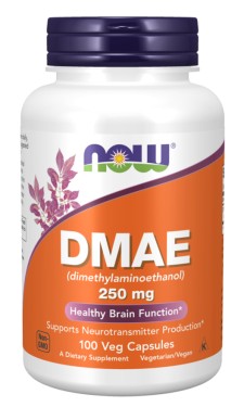 Now Foods - DMAE 250mg x 100 Veg Capsules - Supports Neurotransmitter Production For Healthy Brain Function