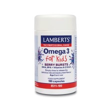LAMBERTS OMEGA 3 FOR KIDS - BERRY BURSTS 100CHEWABLE CAPSULES