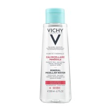 VICHY PURETE THERMAL,  MINERAL MICELLAR WATER FOR SENSITIVE SKIN. CLEANSES, REMOVES MAKE-UP, SOOTHES& FORTIFIES 200ML