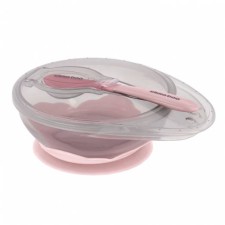KIKKA BOO SUCTION BOWL WITH SPOON PINK