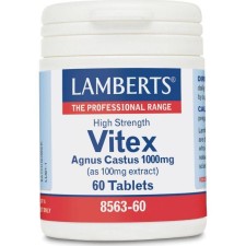 Lamberts Vitex Agnus Castus 1000mg x 60 Tablets - Helps During Menopause, Dysmenorrhea And Balances The Menstrual Cycle