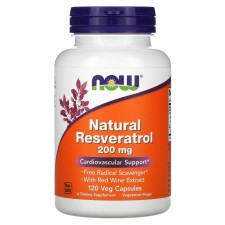 Now Resveratrol 200mg 120 Veg Capsules