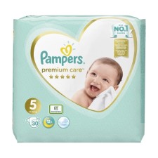 Pampers Premium Care No 5 (11 - 16Kg) 30 Diapers
