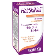 Health Aid Hair · Skin · Nail x 30 Veg Tablets - Nutrition For Healthy Hair, Skin & Nails