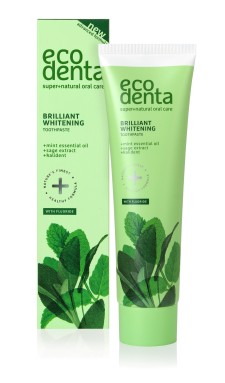 ECODENTA Whitening Toothpaste with Mint Oil and Sage Extract 100ml